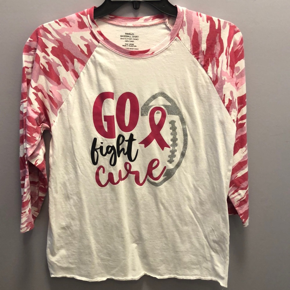 Baseball Tee Size M 3/4 Sleeve